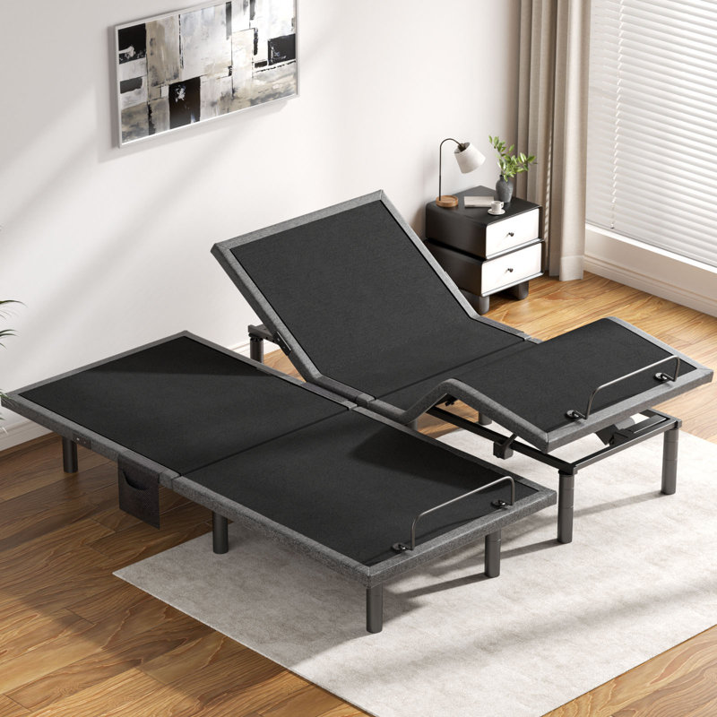 Adjustable Bed Frame With Massage, Wireless Remote, Zero Gravity, 4 USB Ports, Under-Bed Nightlight, 3 Minutes Fast Assembly