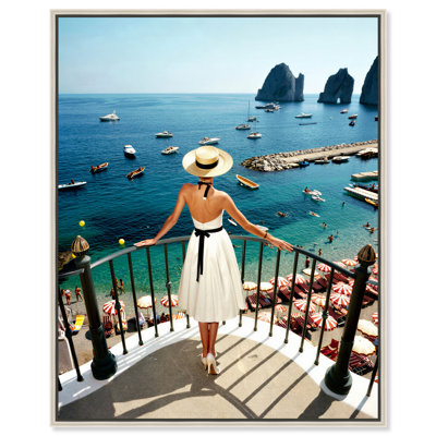 Balcony Gaze I Print by Oliver Gal