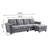 Lavaeh 108.66" Modern 4 Seaters Sectional Sofa with Hidden Coffee Table and Large Storage Space-1525825333