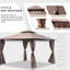 Grand jardin 13 pi L 10 pi. D Pavillon de jardin en acier