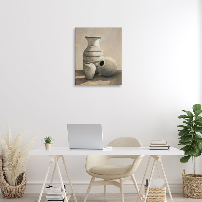 «Traditional Vessels Still Life Canvas», conception d'André Mazo, H 30 po x l 24 po