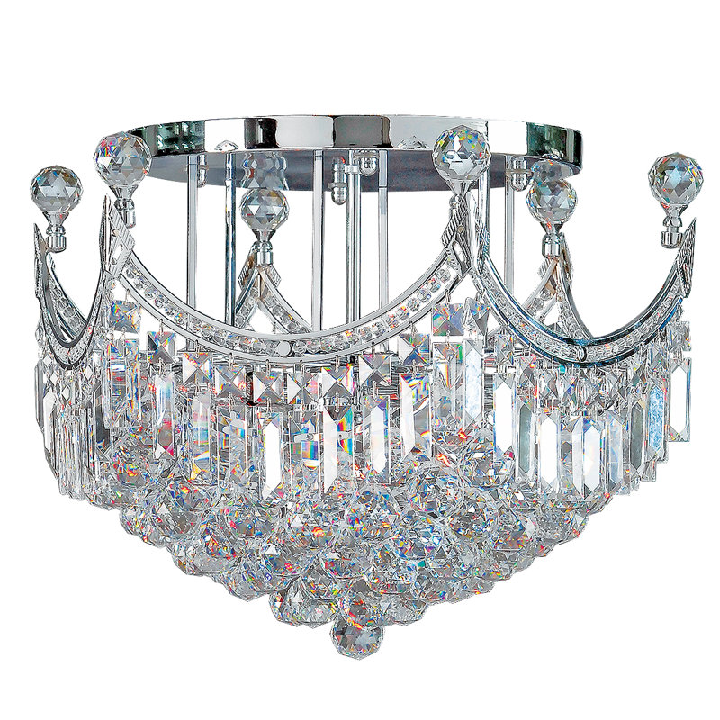 Amihai Flush Mount, Polished Chrome