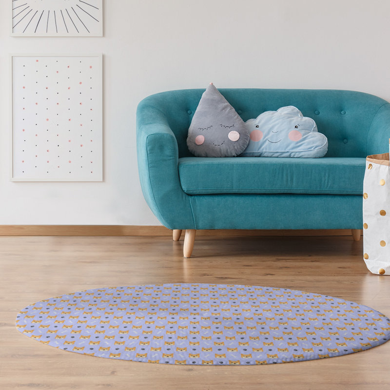 Tapis shiba shiba green area, Rond 5 pi