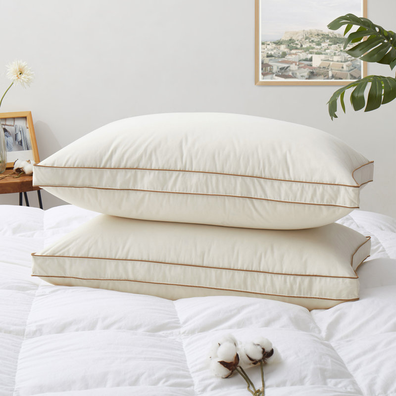 Oreiller blanc à plumes d'oie Hotel, Très grand oreiller: 18 po x 34 po