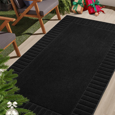 Non-Slip Front Doormat - Low-Profile, Absorbent, Washable Entryway Mat