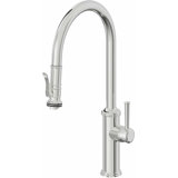 Davoli Pull-Down Kitchen Faucet with Squeeze Sprayer - High Arc Spout