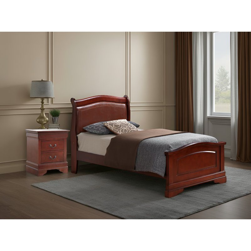Ensemble de chambre à coucher 2 pièces Ninove Cherry