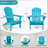 Wood Lounge Patio Chair For Garden Outdoor Wooden Folding Embossed Adirondack Chair Solid Cedar Wood Lounge Patio Chair With Wood Grain-1798720832