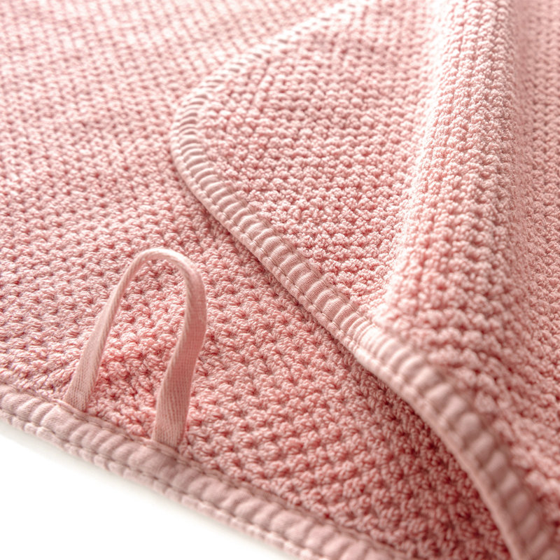 Bee Waffle Bath Sheet, Pink