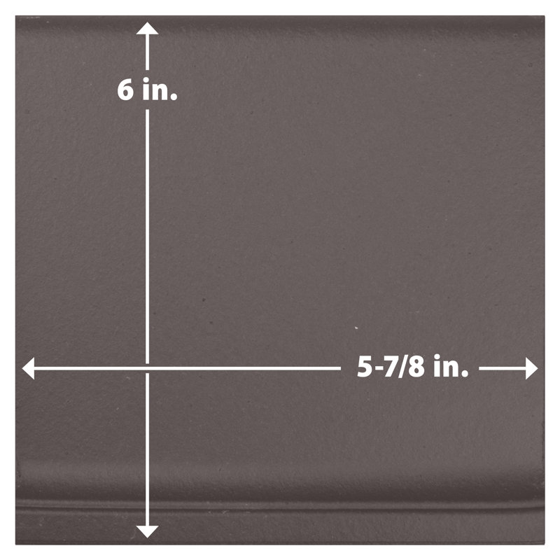 Quarry Cove Base 5-7/8 In. X 6 In. Ceramic Floor And Wall Trim