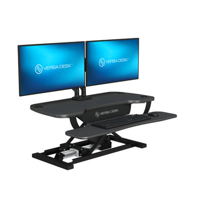 Convertisseur de bureau électrique à hauteur réglable avec port de charge USB VersaDesk PowerPro - noir - 36 po