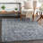 Ingrid Machine Woven Oriental Navy Area Rug-490182874