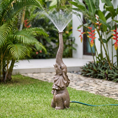 Tiny the Elephant Sprinkler Statue