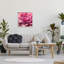 «Pink Succulent Leaves On Canvas» par Amy Hall, peinture-1005669287-1005669280