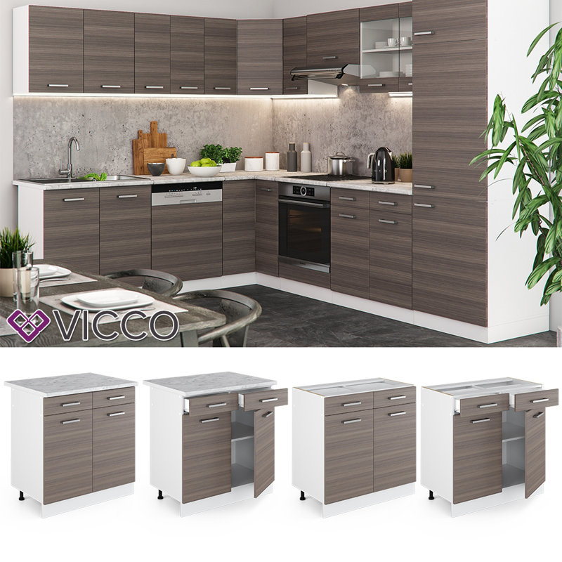Mehpare Glossy Base Unit, Grey
