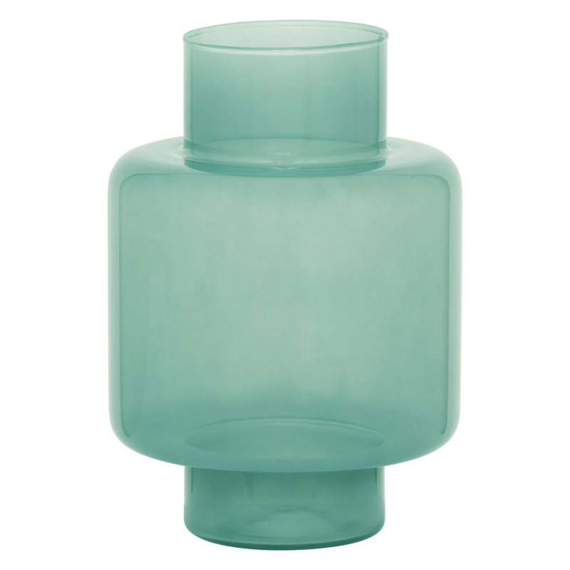 Vase de table en verre Ludo, Vert