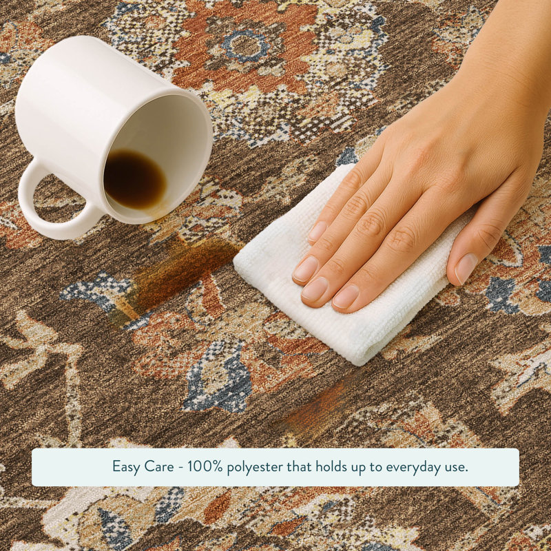 Tapis intérieur / extérieur lavable à la machine Chantille, Chocolat, 1 pi 8 po x 2 pi 6 po