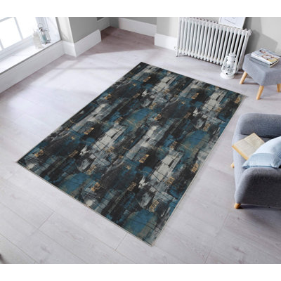 Tapis d'entrée de qualité supérieure, 31,5 po x 78,7 po | 100% polyester, antibactérien | Poils de 0,04 po de hauteur, antidérapant, dessous, lavable à la machine | Impression numérique 3D | Idéal pour le salon et le vestibule, facile d'entretien