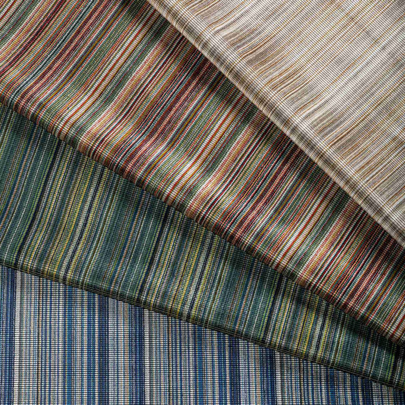 Trad Nouveau Stria Velvet Fabric, Jewel