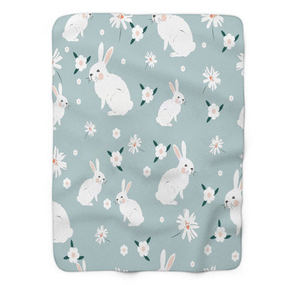 Boho Spring - Couverture Sherpa de qualité supérieure 1 pièce