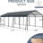 1326.5 Ft Heavy Duty Carport Canopy, Metal Structure With High - Strength Weather Design, Vertical Stripe Roof For Fast Snow And Rain Discharge, Ideal Vehicle Protection Garage Reinforced Base,-121551125