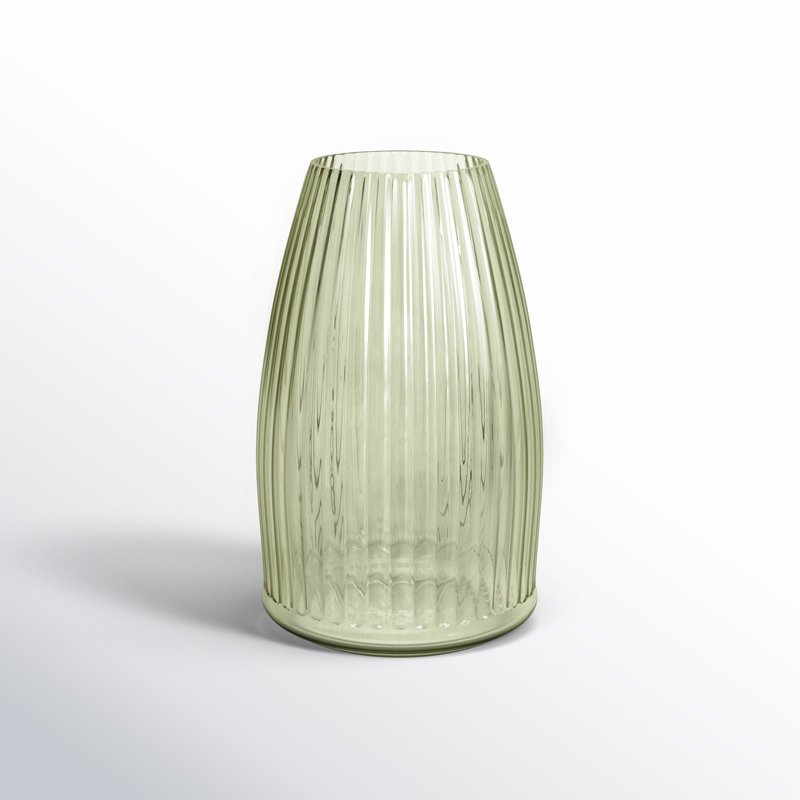 Ruebin 8'' Glass Table Vase, Green