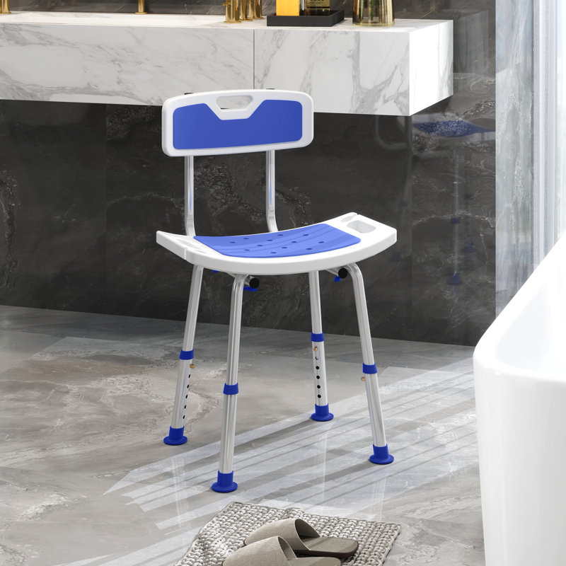 Shower Stool, Blue