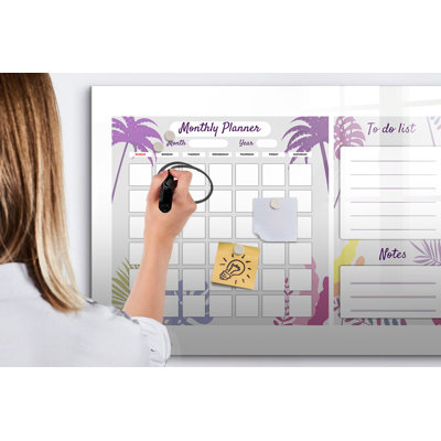 Magnetic Glass Dry Erase Board