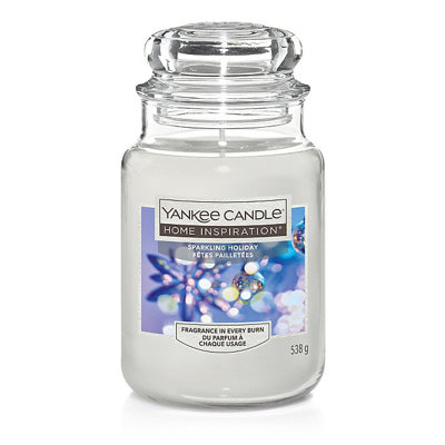 Sparkling Holiday Candle Jar