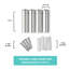 Cadres muraux flottants en acrylique standard de 1 pouce Wexel Art, argent (paquet de 4)-62317535-62081942