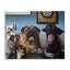 Drôles de chiens jouant à des jeux vidéo - Impression sur toile-1114482740-1114482745