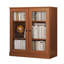 Bibliothèque courte Palace Imports 100% bois massif avec portes en verre, tablettes réglables, bibliothèque modulaire, l 32 po x H 35,75 po-104319104