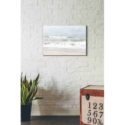 «Pastel Waves Landscape» par Linda Woods, art mural sur toile
