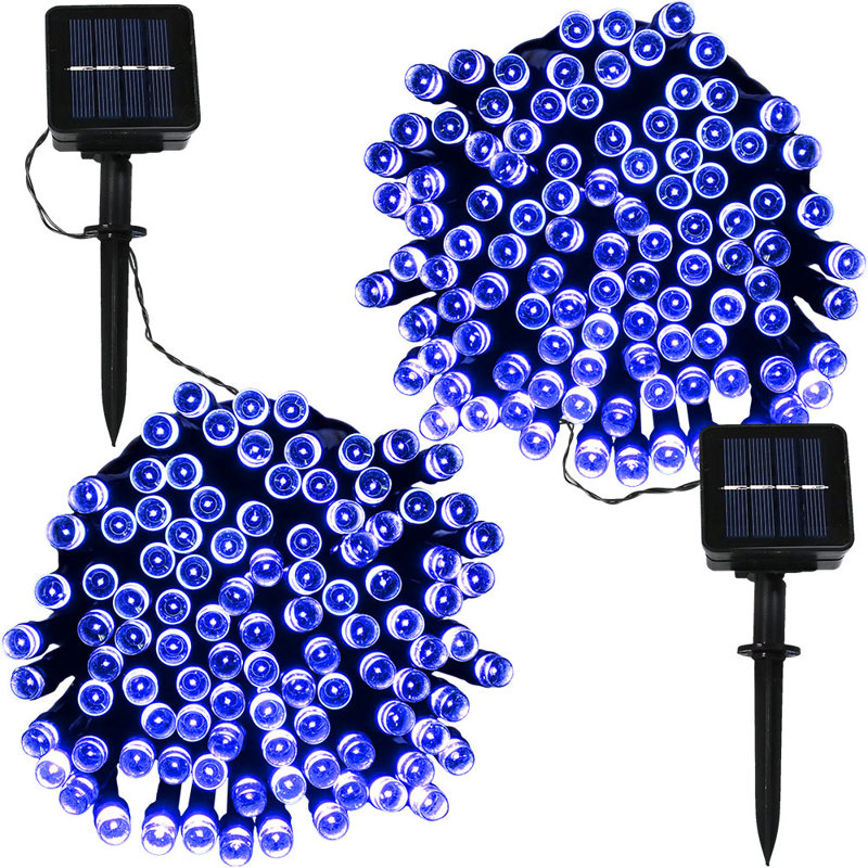 Nandu Outdoor 100 - Bulb 34'' Solar Powered LED Wide Angle LED String Light, Blue