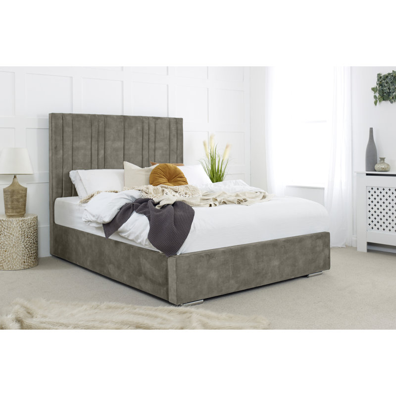 Akoowo Upholstered Bed, Single (3'), Grey