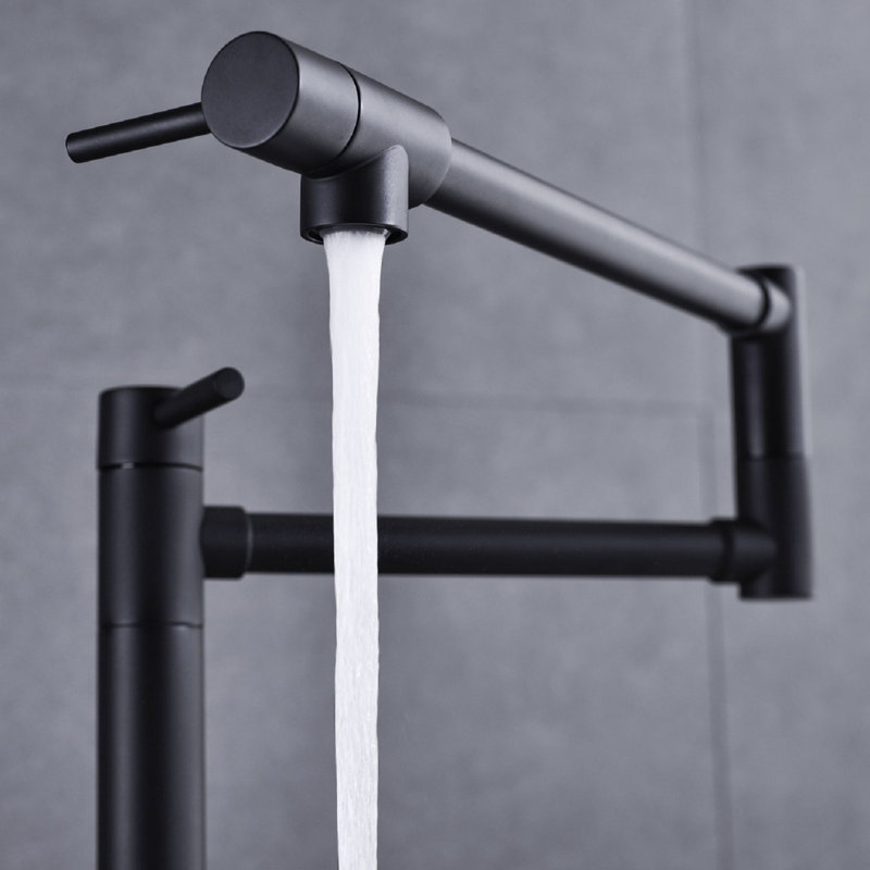 Robinet remplisseur avec accessoires, Noir mat