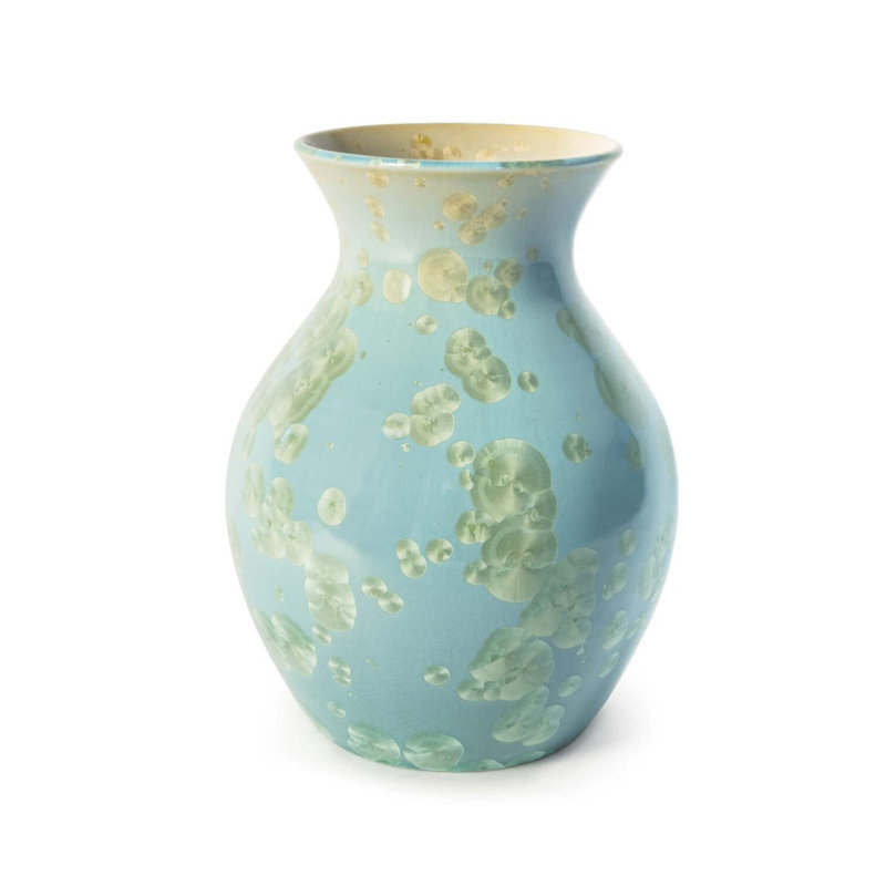 Curio Handmade Stoneware Table Vase, Jade