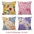 Vintage Oil Painting Tree Throw Pillow Cover Set of 4, Flower Oil Painting Throw Pillow Covers, Square Home Decorative Cushion Cover for Sofa Couch Car (No pillow)