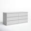 Jada 6 Drawer 60.5" W Double Dresser-1162187152
