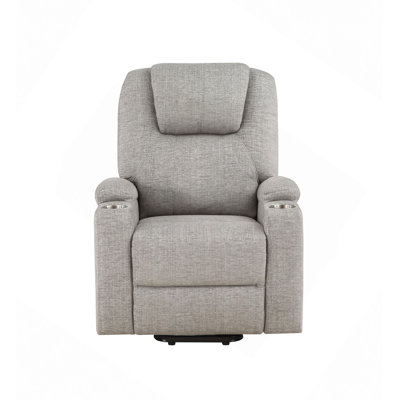 Chenille Recliner W/Power Lift & Massage