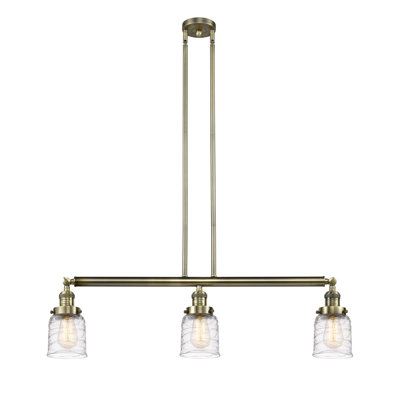 Harsha 3 - Light Kitchen Island Pendant