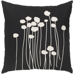 Abo Floral Cotton Reversible Throw Pillow