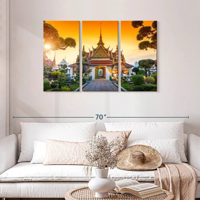 Porte Adella Wat Arun, H 28 po x l 45 po