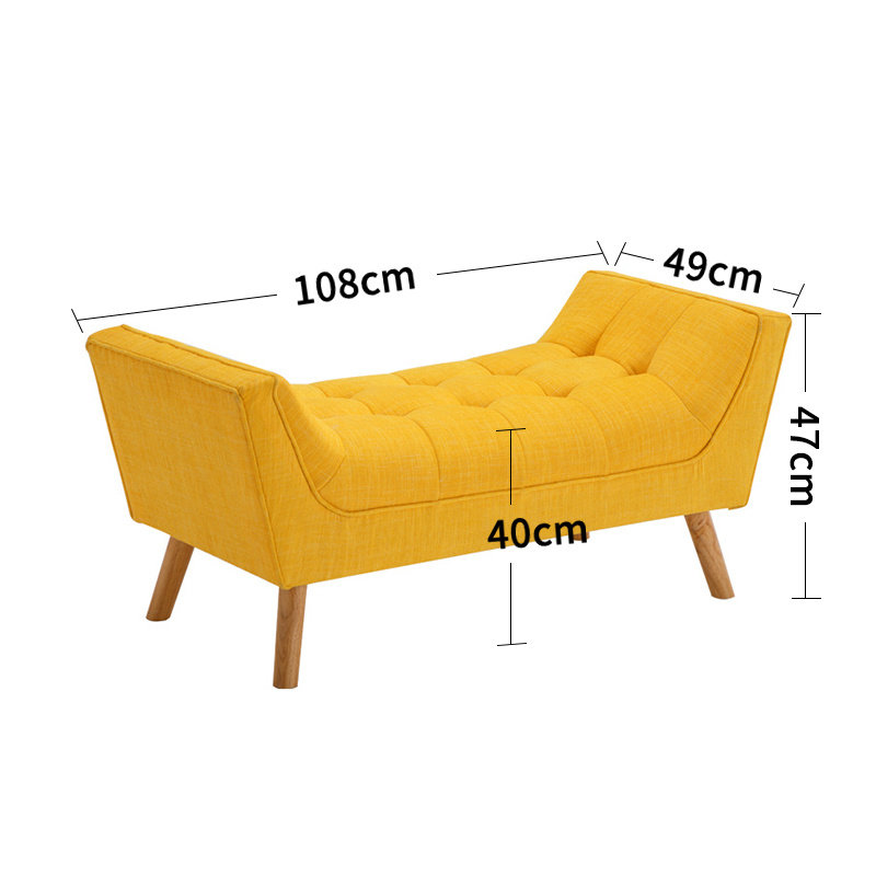 Sabine Chenille Upholstered Bench