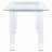 Roda Clear Glass Top Writing Desk