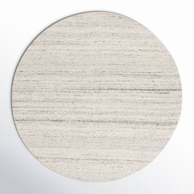 Lanny Striped Hand Woven Flatweave Wool/Cotton Area Rug in Gray