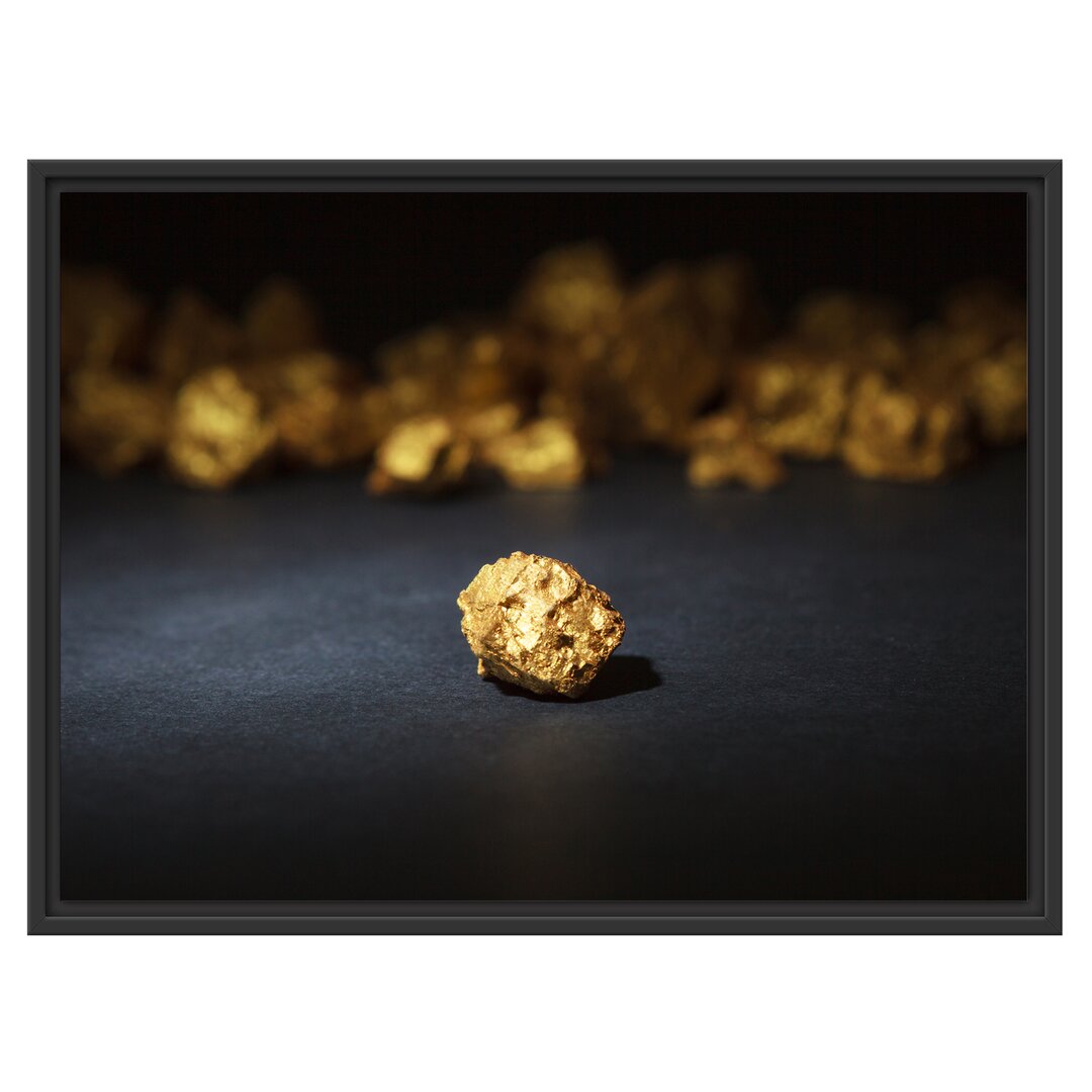 Gerahmtes Wandbild Goldnugget