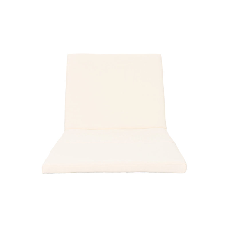 Coussin d'extérieur de couleur crème / eau - P 76,52 po x l 26,16 po x H 2,01 po, aucun assemblage requis pour un moment de détente Coussin de véranda crème