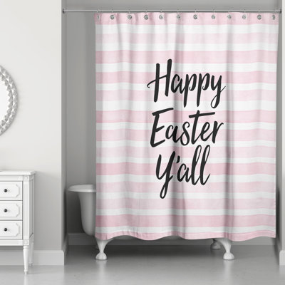 Salyer Happy Easter Y'all Single Shower Curtain
