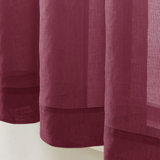 Sheer Window Rod Pocket Curtain Set - 63" Inches Long (2 Panels)